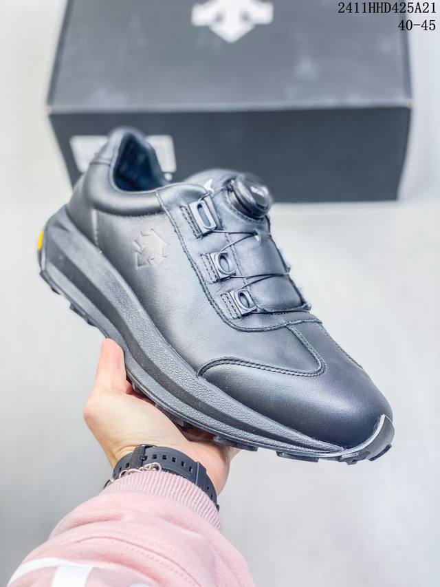 迪桑特descente Running Boa“Dualis联合vibram系列” 佛山大厂出品 99%还原度 独立私模开发，只为真正还原zp 采用头层牛皮材质