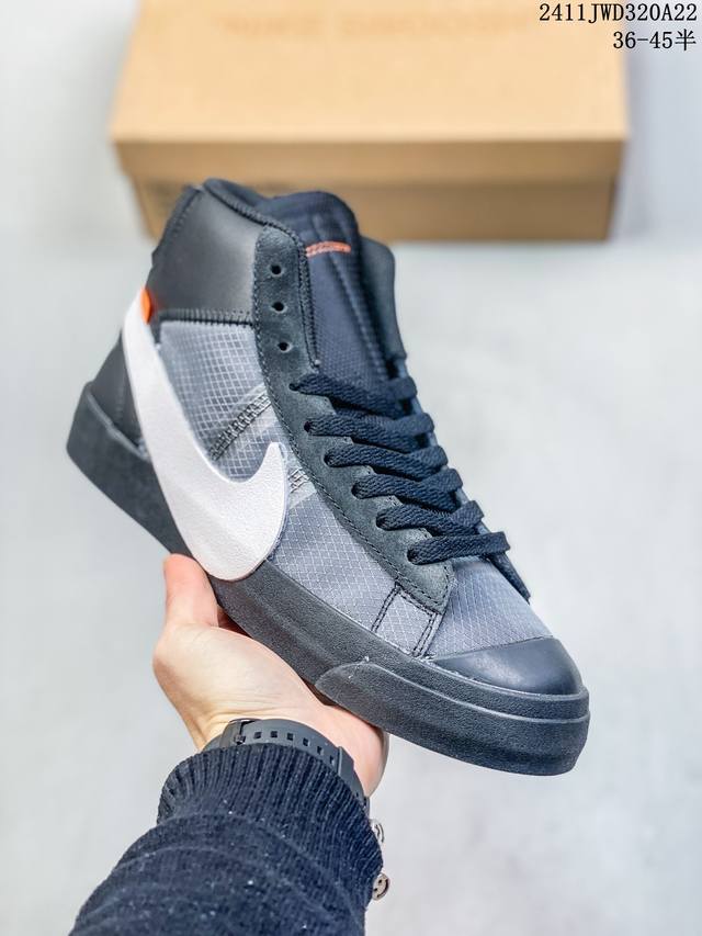 公司级nk Blazer Low‘77 Jumbo 经典百搭开拓者休闲运动板鞋 真硫化铝楦制作 原厂布料拼接 独家裁片完美鞋型 台湾进口软感荔枝头层皮 原盒真标