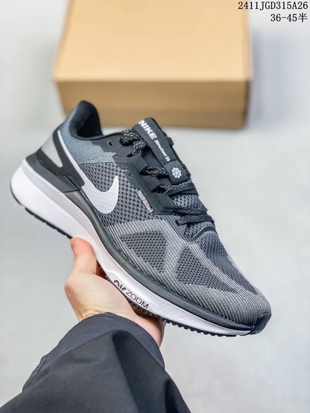 Nike Zoom Structure 25 舒适百搭耐磨 低帮跑步鞋 女款 白色 尺码：36-45半 36-40半 39-45半 编码：11Jgd315A26