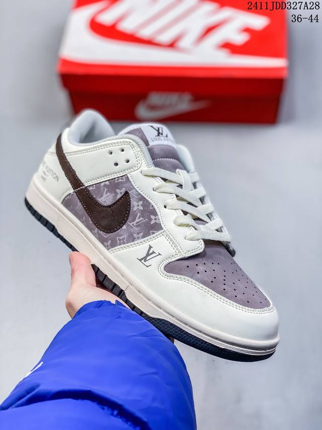 耐克nike Sb Dunk Low Pro Lv联名经典百搭休闲滑板鞋 尺码：36-44 编码：11Jdd327A28