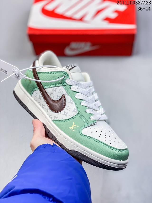 耐克nike Sb Dunk Low Pro Lv联名经典百搭休闲滑板鞋 尺码：36-44 编码：11Jdd327A28