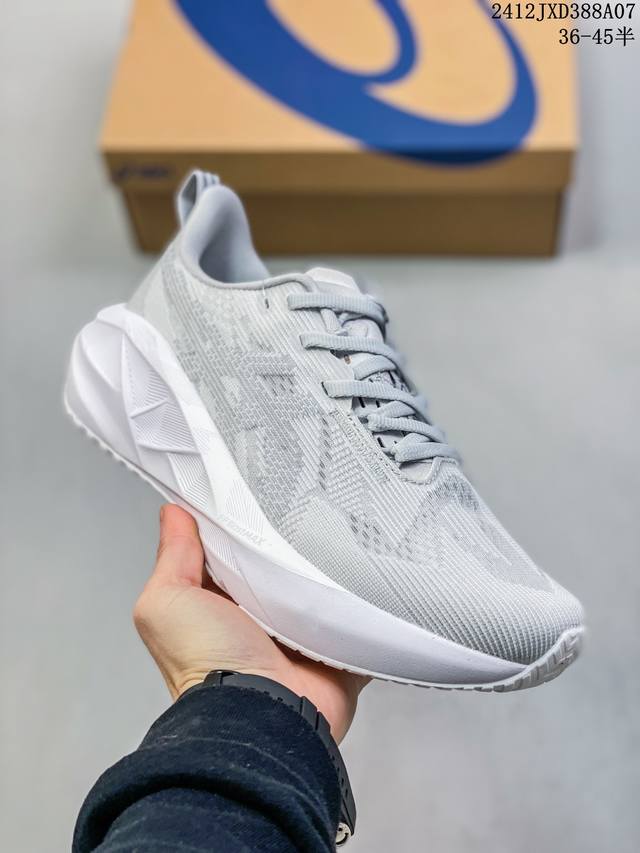 Asics 亚瑟士 透气网眼鞋面配合部分合成革材质 采用全新ahar+橡胶材质,更加耐磨日本专业跑鞋品牌 Asics 亚瑟士 Novavlast 5 户外越野休