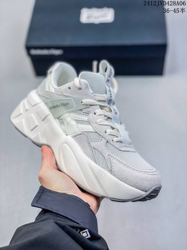 公司级onitsuka Tiger鬼塚虎 Sp系列 -I舒适 防滑耐磨 低帮老爹鞋 货号:1183C184-300 尺码:36 37 37.5 38 39 39