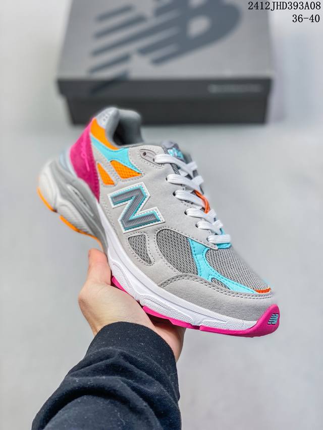 新百伦new Balance Nb990 复古休闲慢跑鞋 采用原厂材料和胶水 网面透气舒适 复古耐磨休闲百搭跑步鞋 个性断掌运动鞋 织物材质 全套模具 原装皮料