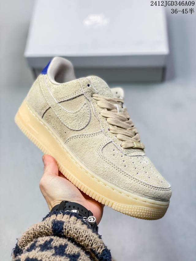 真标半码耐克nike Nike Air Force1 Mid X Reigning Champ 空军一号卫冕冠军联名款低帮运动休闲板鞋 货号：Aa1117 90