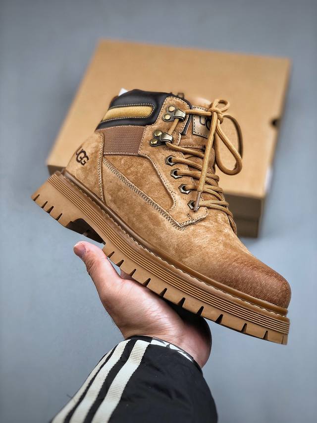 新货#Ugg 2024秋冬新品 毛绒一体内里保暖锁热 秋冬必备 户外中帮休闲马丁靴雪地靴系列 广东大厂品质 24Ss秋冬新款 时尚潮流搭配 面料釆用意大利进口磨