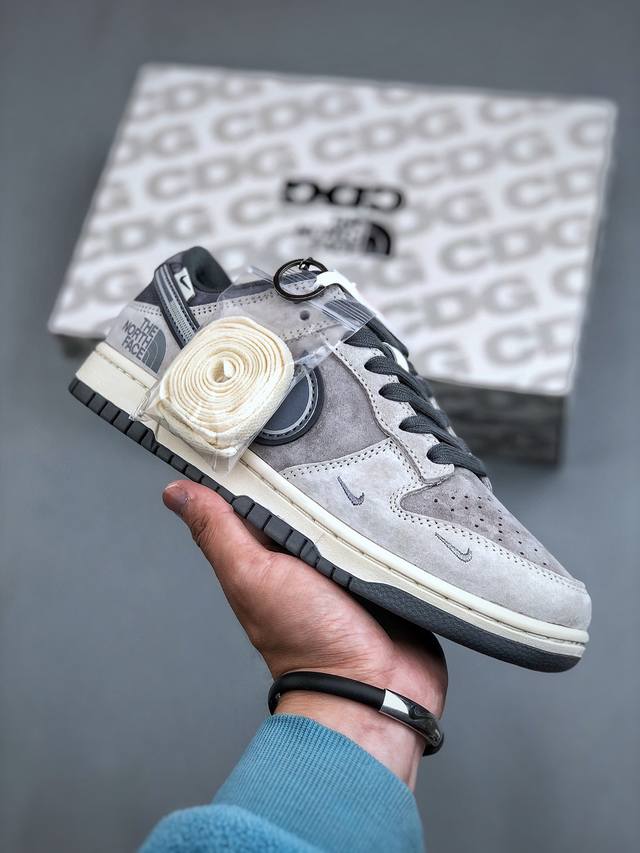 Nike Sb Dunk Low 北面系列-猪八深蓝勾 周年高端定制 低帮休闲板鞋 Dm6868-004 #定制鞋盒 大厂纯原品质出货 超高清洁度 皮料切割干净