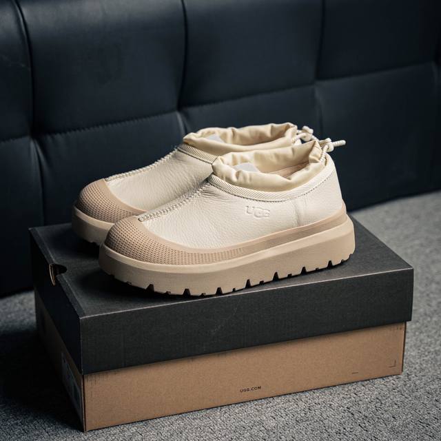核心私 1158351 Ugg 百搭单品 顶级头层牛皮 广东原厂 区别市面版本情侣款 新款低帮塔斯曼 王一博同款加绒 Tasman Weather Hybri
