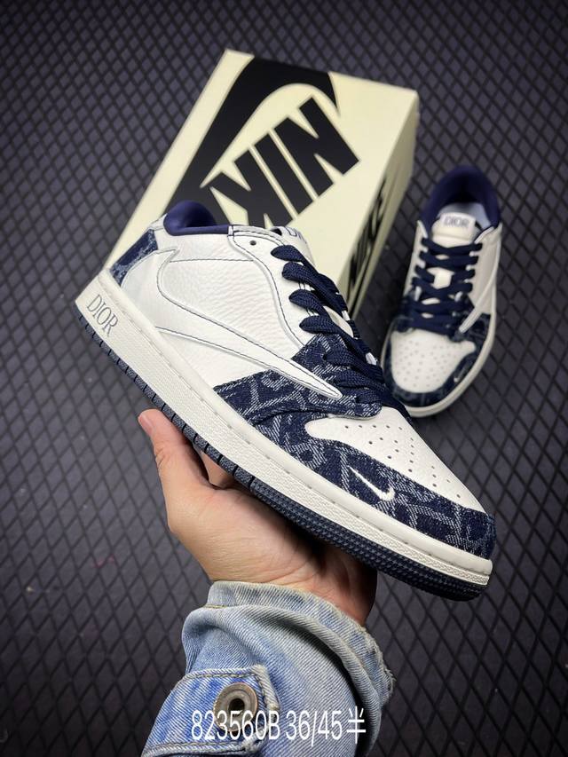 公司级aj1倒勾travis Scott X Air Jordan 1 ” Reverse Mocha “ Aj1乔1 Ts 闪电 联名倒钩 低帮文化篮球鞋 完