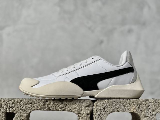 彪马puma Vaderon Clean White Black 维德 克林系列低帮德训异型机能风扭扭休闲运动鞋#男女鞋半码制#原楦纸版开发#采用软质牛剖革组合