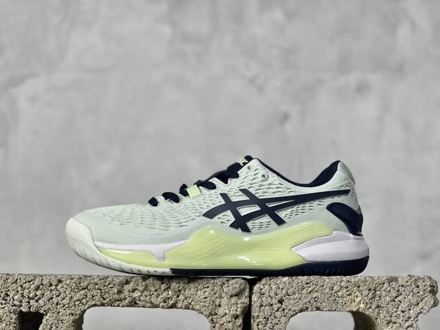 Asics亚瑟士网球鞋男小德球鞋 Court Ff3 Novak德约科维奇专业球鞋 专业跑步鞋鞋减震助弹防滑气跑步鞋 高帮减震助弹 亚瑟士是专业的跑步鞋款 脚后