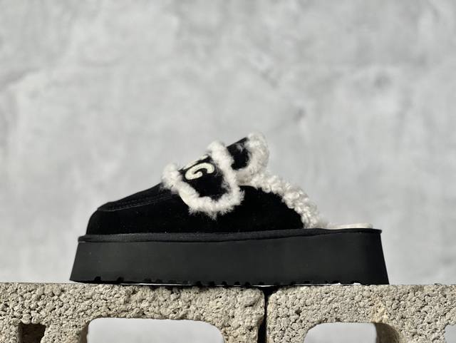 Ugg W Classic Coquette Clog Slipper Ii 科凯特2.0系列时尚居家穆勒风包头舒适保暖露跟半拖鞋 货号:Ob938 尺码：35