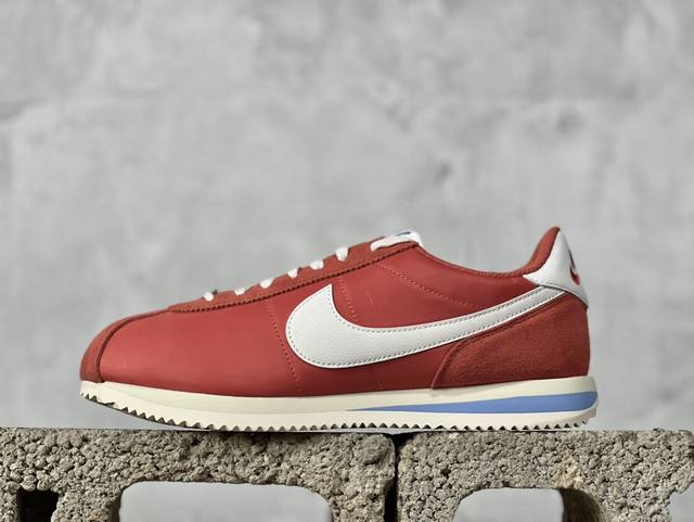 Nk Classic Cortez Leather 阿甘复古初代皮革慢跑鞋 Dz2795-601 #缓震防滑耐磨同源头层皮料 原厂模具 公司级标准检验qc 完美