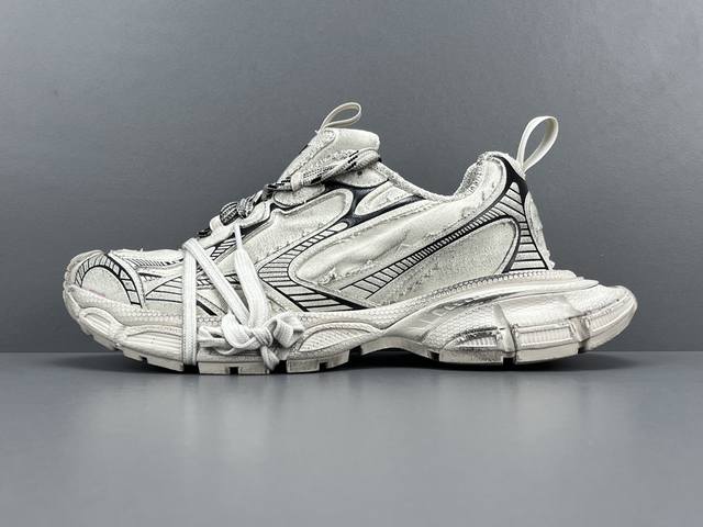 Og版：巴黎世家 Balenciaga 巴黎世家 3Xl 网布 系带 做旧 户外概念老爹鞋 男女同款 货号：734734 W3Xdc 2002 尺码：35-46