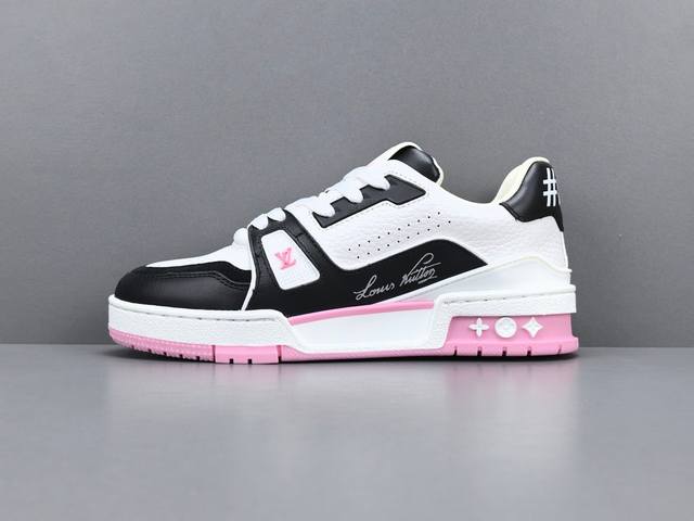 渠道优势，！ Zd-驴牌 Lv Trainer 情侣限定系列 休闲 低帮 时尚板鞋 尺码 35 36 37 38 39 40 女鞋 注：此款比运动鞋偏大一码，注