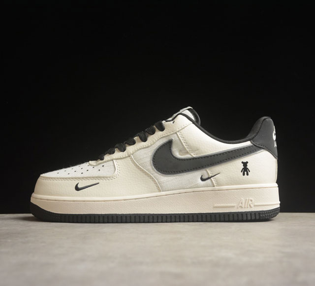 Nk Air Force 1'07 Low 暴力熊联名-亚麻米黑 空军一号低帮休闲板鞋 Kk1988-006 原楦头原纸板 打造纯正空军版型#专注外贸渠道 全掌