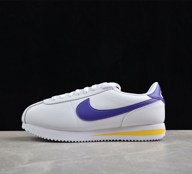 Nk Classic Cortez Leather 阿甘复古初代皮革慢跑鞋 Dm4044-106 #缓震防滑耐磨同源头层皮料 原厂模具 公司级标准检验qc 完美