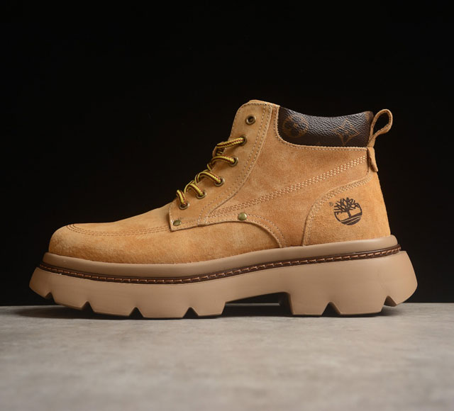 Lv X Timberland Lv联名添柏岚大黄靴 内里加绒保暖锁热 今年冬季防寒必备 顶奢流量品牌与时代经典的结合之作 #代购专供品质 高弹modern 外