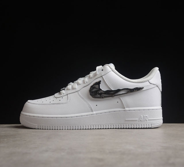 Nk Air Force 1'07 Low 斯图西联名-水晶奶咖 空军一号低帮休闲板鞋 If1686-101 原楦头原纸板 打造纯正空军版型#专注外贸渠道 全掌
