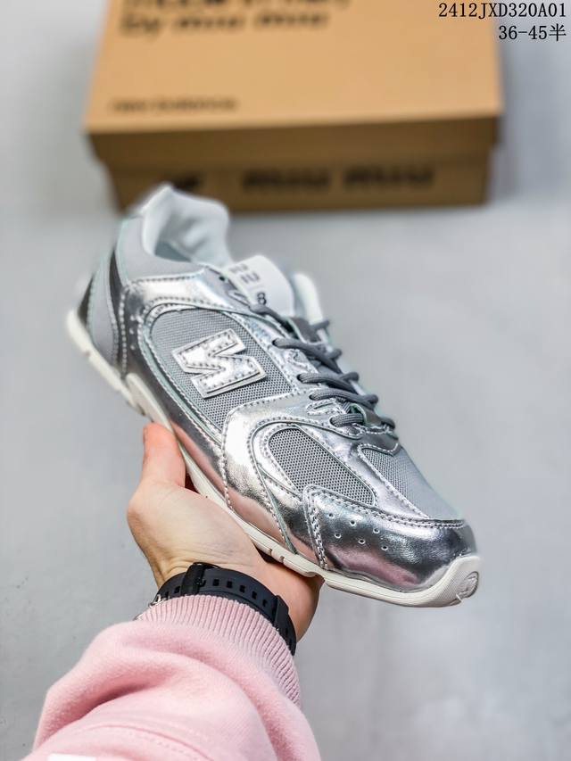 Miumiu缪缪 X New Balance Nb530 情侣款 休闲 运动鞋 阿甘鞋 德训鞋 原版开发 经典nb530运动鞋中汲取灵感推出了自己的迭代版本53