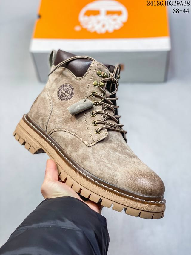 Timberland添柏岚 天伯伦户外高帮休闲大黄靴系列 #广东大厂品质 原盒原包装 #24Ss新款 时尚潮流搭配 面料采用意大利顶级磨砂细纹牛皮 搭配防臭防腐