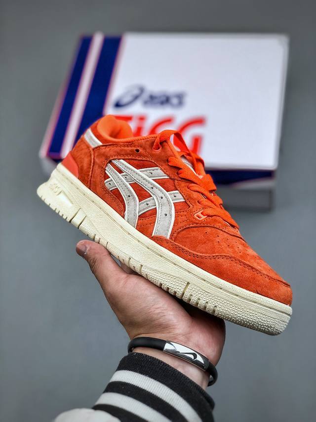 Ronnie Fieg X Asics Ex89 舒适 网布减震防滑耐磨 低帮 休闲跑步鞋橘红 货号120 94-800 尺码：36-45