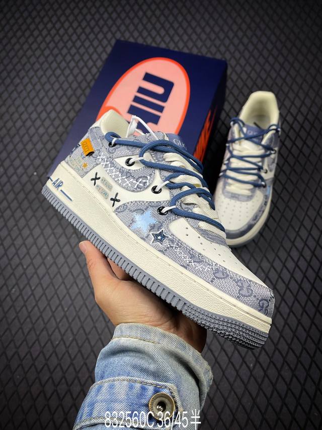 Nike Air Force 1 Low 07 X Supreme 原楦头原纸板 打造纯正低帮空军版型 专注外贸渠道 全掌内置蜂窝气垫 原盒配件 原厂中底钢印、