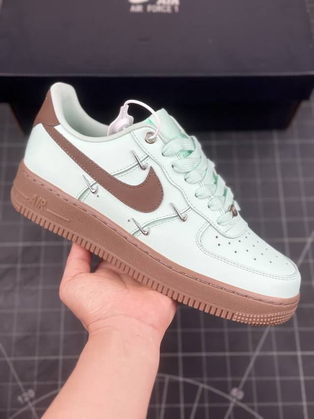 Nike Wmns Air Force 1 Low 07 蒂芙尼绿四铁钩 低帮运动休闲板鞋 原楦头原纸板 打造纯正低帮空军版型 专注外贸渠道 全掌内置蜂窝气垫