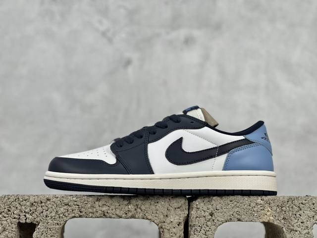 Air Jordan Aj1 Retro Low Og Aj1低帮 黑曜石 同步官方配色 市场唯一独家头层皮打造 原鞋原档案开发 原厂皮料 原档冲孔鞋头 正确满