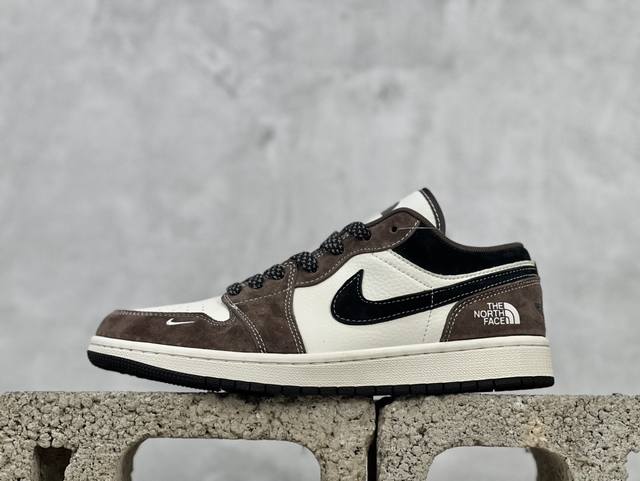 Air Jordan 1 Low Aj1 乔1 北面联名-紫砂猪八 高端定制 低帮复古篮球鞋 Xs6086-004 #定制鞋盒 大厂纯原品质出货 超高清洁度 皮