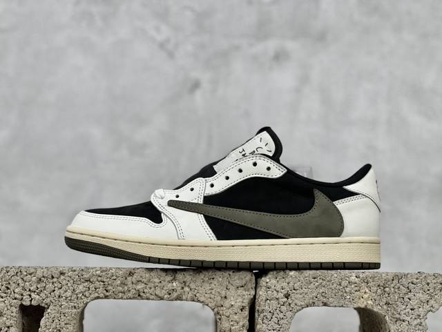 Travis Scott X Air Jordan Aj1 Low Og Sp Ts联名倒钩低帮 黑绿 Dz4137-106 毫无疑问市场中端王者 耗时半年巨作
