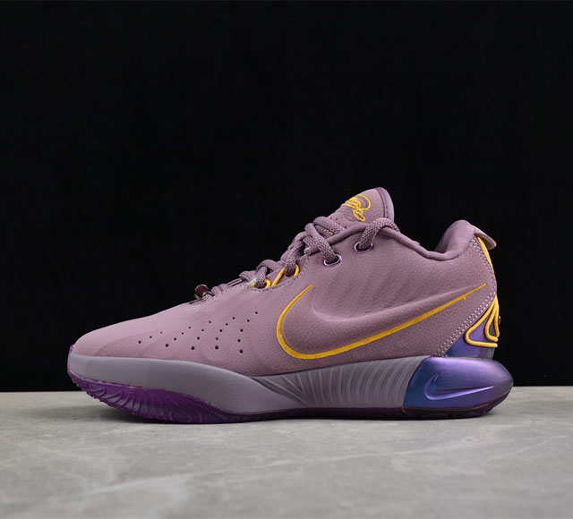 纯原版本 Nk Lebron Xxi Ep 勒布朗詹姆斯全新签名 实战篮球鞋 Fv2345-500 #采用与zoom Air缓震配置协同配合的绳线包覆系统，结合