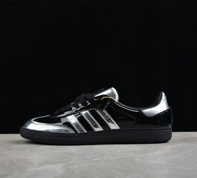 Ad Samba Atmos Ih3364 漆皮黑银 阿迪三叶草休闲板鞋 尺码：36 36.5 37 38 38.5 39 40 40.5 41 42 42.5