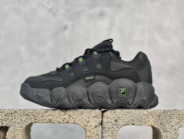 放店私 Fila 斐乐 官方透气猫爪鞋 F52W432103Fbk #采用轻质环保太空革组合透气网织布鞋面材质+缓震Eva中底组合厚实橡胶外底 尺码：35.5