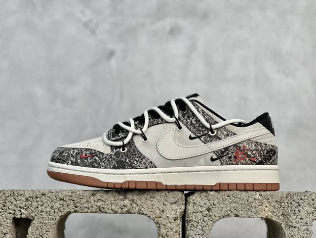 放店私 Nk Sb Dunk Low 蛇年系列 蛇鳞白勾 高端定制 低帮休闲板鞋 Yx5066-275 #定制鞋盒 大厂纯原品质出货 超高清洁度 皮料切割干净无