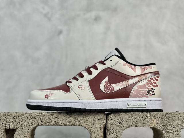 放店私 Air Jordan 1 Low Og Aj1 乔1蛇年限定 低帮复古篮球鞋 553558-132 尺码：36 36.5 37.5 38 38.5 39