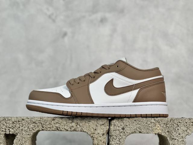 K版 放店私 Air Jordan Aj1 Low 低帮 白棕 Dc0774-202 全新流水线出品 Dt版本唯一平替选择 市场第二梯队最强版 全部原鞋开发 原