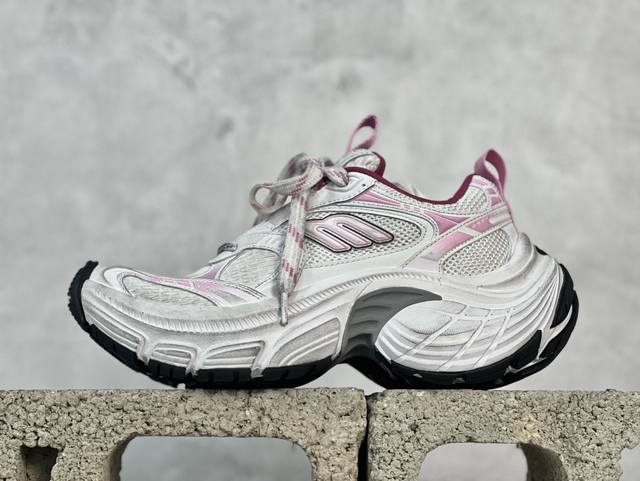 放店私 Xa版 Balenciaga巴黎世家 系带 低帮生活休闲鞋 巴黎十二代半 采用超细纤维和网布 其前卫的设计、夸张的体积和反光细节赋予其特别的轮廓 采用网
