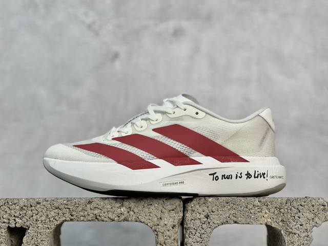 放店私 Ad Adizero Evo Sl Js1183 阿迪超轻透气缓震跑鞋 #以令人难以置信的138克重量，刷新了跑鞋轻量化的记录，阿迪在材料科学和工艺技术