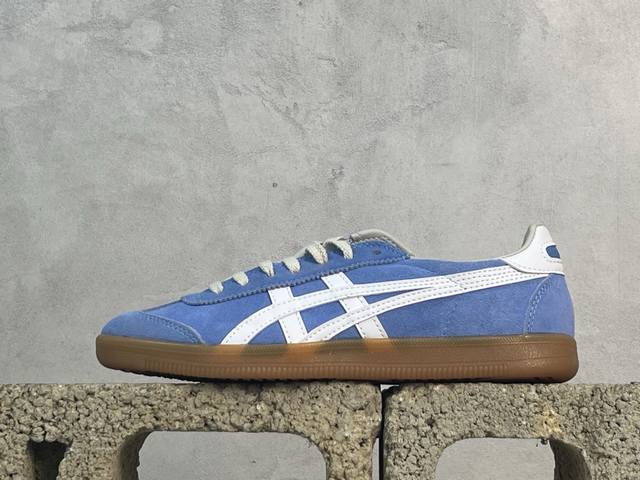 放店私 鬼冢虎 Onitsuka Tiger Tokuten 得分系列低帮复古德训风休闲运动板鞋 #采用软质荔枝纹牛剖皮革鞋面材质 #外置耐磨耐弯折Rb大底 尺