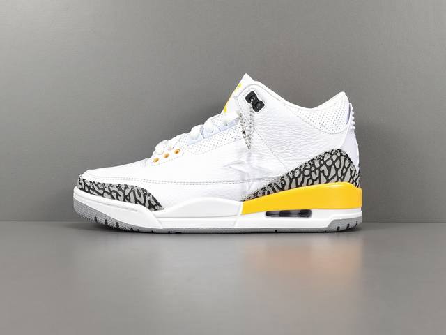 全新改版，品质升级！ X版：顶级Aj3 白橙 Jordan Air Jordan 3 Retro Laser Orange ＂潮流复古篮球鞋 男女同款 货号：C