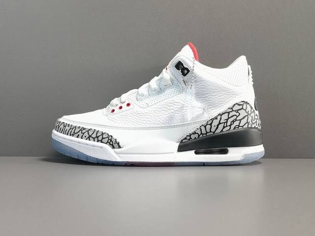 渠道优势，支持代发！ X版：顶级Aj3 白水泥 Air Jordan 3 Retro Line White Cement 2018 货号：923096-101