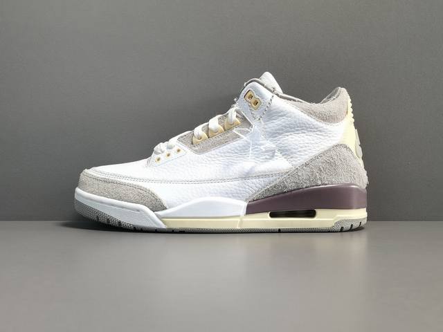 渠道优势，支持代发！ X版：顶级Aj3 米白灰 Air Jordan 3 Retro Sp ＂Medium Grey＂ 货号：Dh3434-110 尺码：36-