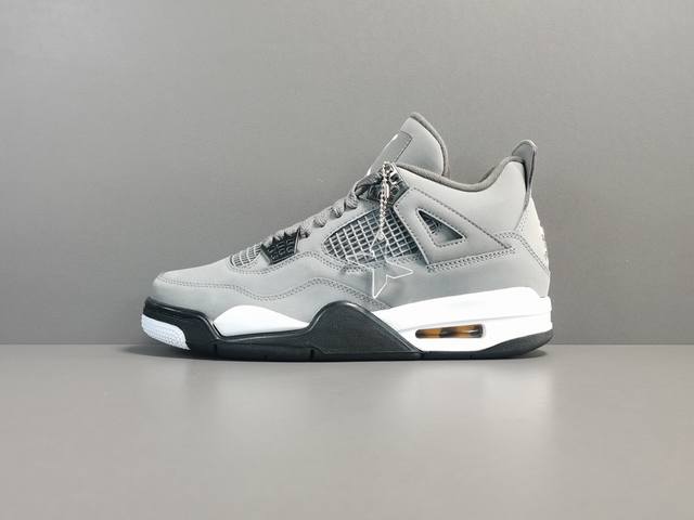 渠道优势，支持代发！ X版：顶级Aj4 酷灰 灰老鼠 Air Jordan 4 Cool Grey 复古篮球鞋 男女同款 货号：308497-007 尺码：36