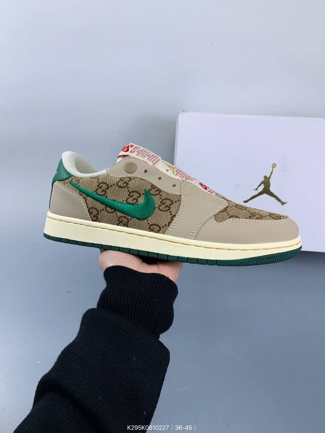 公司级带半码！ 乔丹Air Jordan 1 Low Aj1 Wh 无鞋带系列 乔1 低帮复古文化休闲运动篮球鞋。凭借出色的性能和吸睛的外观， Air Jord