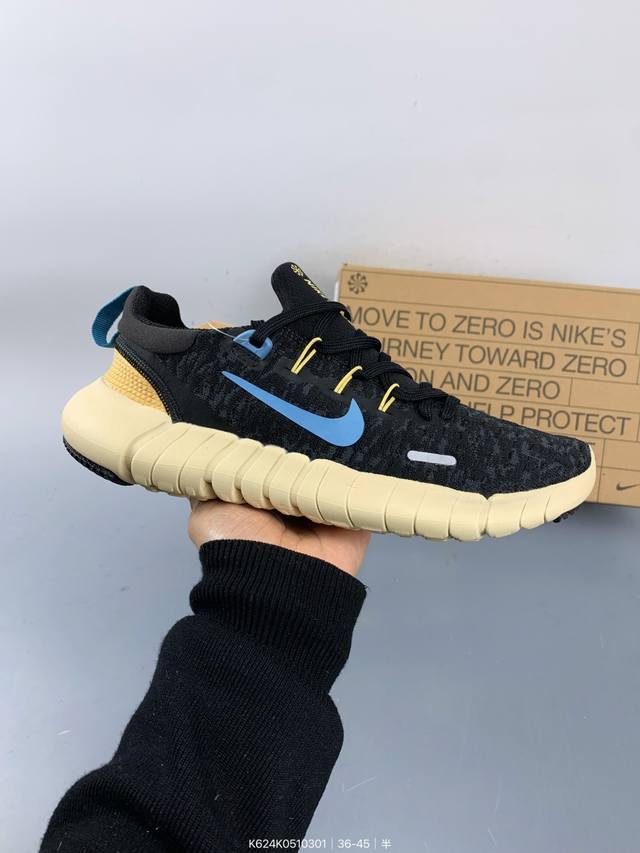 耐克Nike Free Rn Flyknit 2018 赤足5.0二代轻跑鞋 Size：如图 编码：K624K0510301