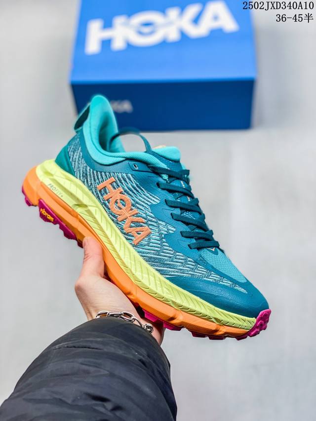 Hoka One One男女运动鞋，Mafate Speed 4 系列 飞速马法特4 减震回弹透气越野跑鞋。Mafatespeed 4 是需要舒适性和多功能性的