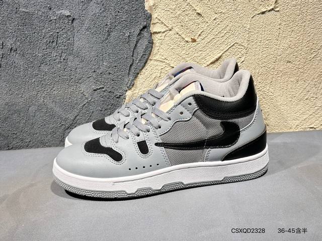 新品上市实拍 耐克 Nike Attack Qs Sp 中帮复古百搭休闲运动网球板鞋 倒钩 耐磨透气篮球鞋 男女子運動鞋強勢來襲！ 采用软质纳帕纹牛剖革组合网布