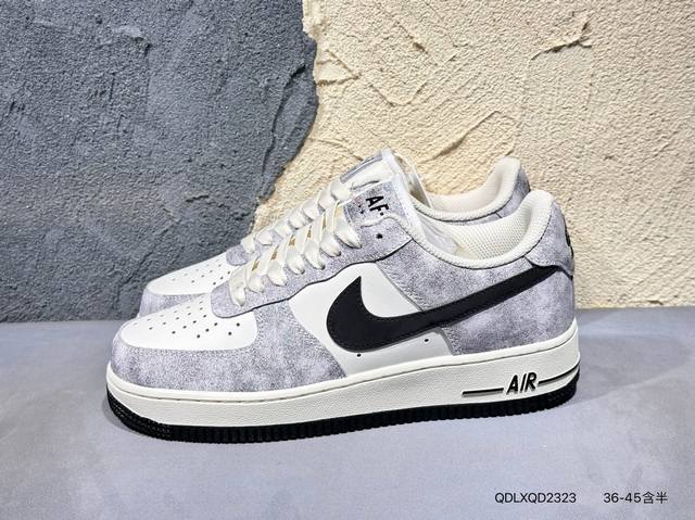 新品上市实拍 Nike Air Force 1 Low ’07 岩石黑色 空军一号低帮休闲板鞋 原厂定制皮料 定制鞋盒 3M反光 原楦原纸板 纯正版型 正品Nf