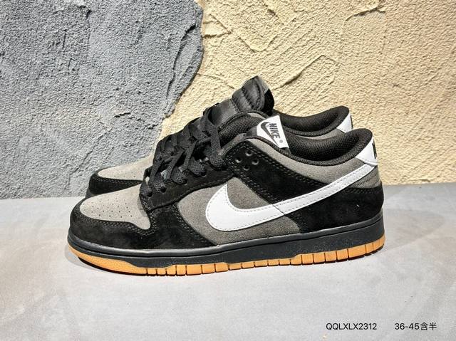 新品上市实拍 Nike Sb Dunk Low 黑灰拼接 独家版型蒸餾加工帶來的是更好的视觉和脚感体验 清洁度 电绣工艺 皮料切割干净无任何毛边 细节完美 Hq